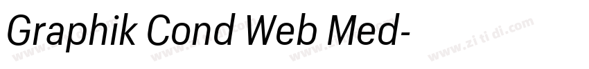 Graphik Cond Web Med字体转换